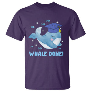 Graduation T Shirt Whale Done Congratulation Graduated Graduating TS09 Purple Print Your Wear