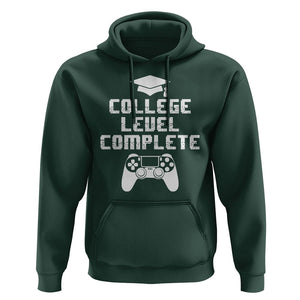 Graduation Gamer Hoodie College Level Complete Video Game Player Lover TS09 Dark Forest Green Print Your Wear