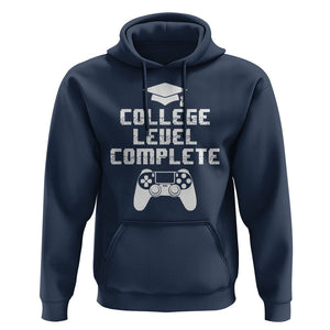 Graduation Gamer Hoodie College Level Complete Video Game Player Lover TS09 Navy Print Your Wear