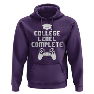Graduation Gamer Hoodie College Level Complete Video Game Player Lover TS09 Purple Print Your Wear