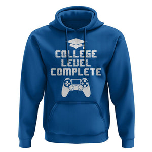 Graduation Gamer Hoodie College Level Complete Video Game Player Lover TS09 Royal Blue Print Your Wear