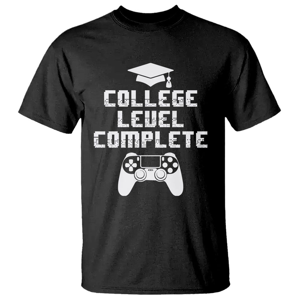 Graduation Gamer T Shirt College Level Complete Video Game Player Lover TS09 Black Print Your Wear