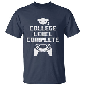 Graduation Gamer T Shirt College Level Complete Video Game Player Lover TS09 Navy Print Your Wear