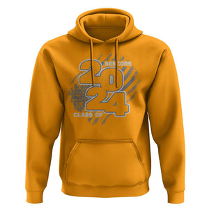 Graduation Hoodie Senior 2024 American Flag TS09 Gold Print Your Wear