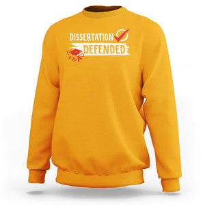 Ph.D. Graduation Sweatshirt Dissertation Defended PhD Graduate TS09 Gold Print Your Wear