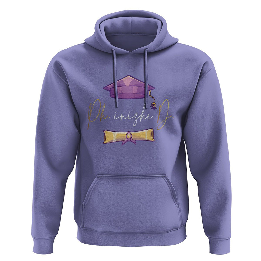 Phinished Ph.D Graduation Hoodie TS09 Violet Print Your Wear