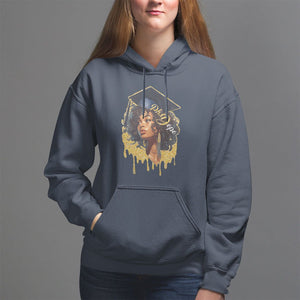 Ph.D. Graduation Hoodie Ph.Dope Black Afro Woman Doctorate Student Graduate TS09 Navy Print Your Wear