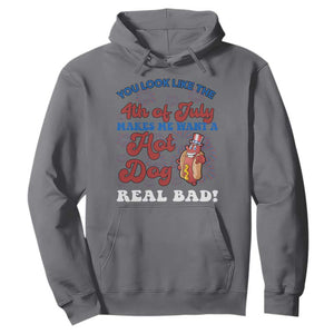 You Look Like The 4th Of July Funny Hot Dog Hoodie TS09 Charcoal Print Your Wear