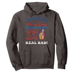 You Look Like The 4th Of July Funny Hot Dog Hoodie TS09 Dark Chocolate Print Your Wear