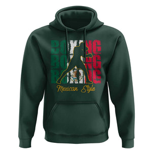 Mexican Boxing Style Mexico Flag Hoodie TS09 Dark Forest Green Print Your Wear