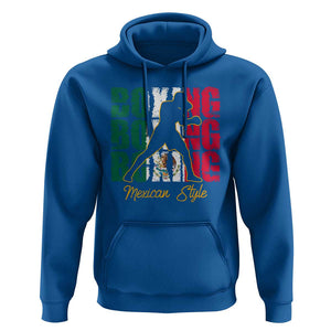 Mexican Boxing Style Mexico Flag Hoodie TS09 Royal Blue Print Your Wear