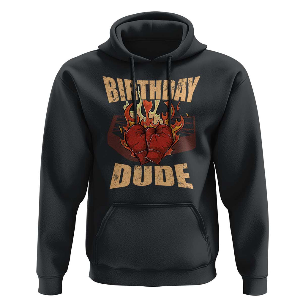 Birthday Dude Boxing Player Hoodie TS09 Black Print Your Wear