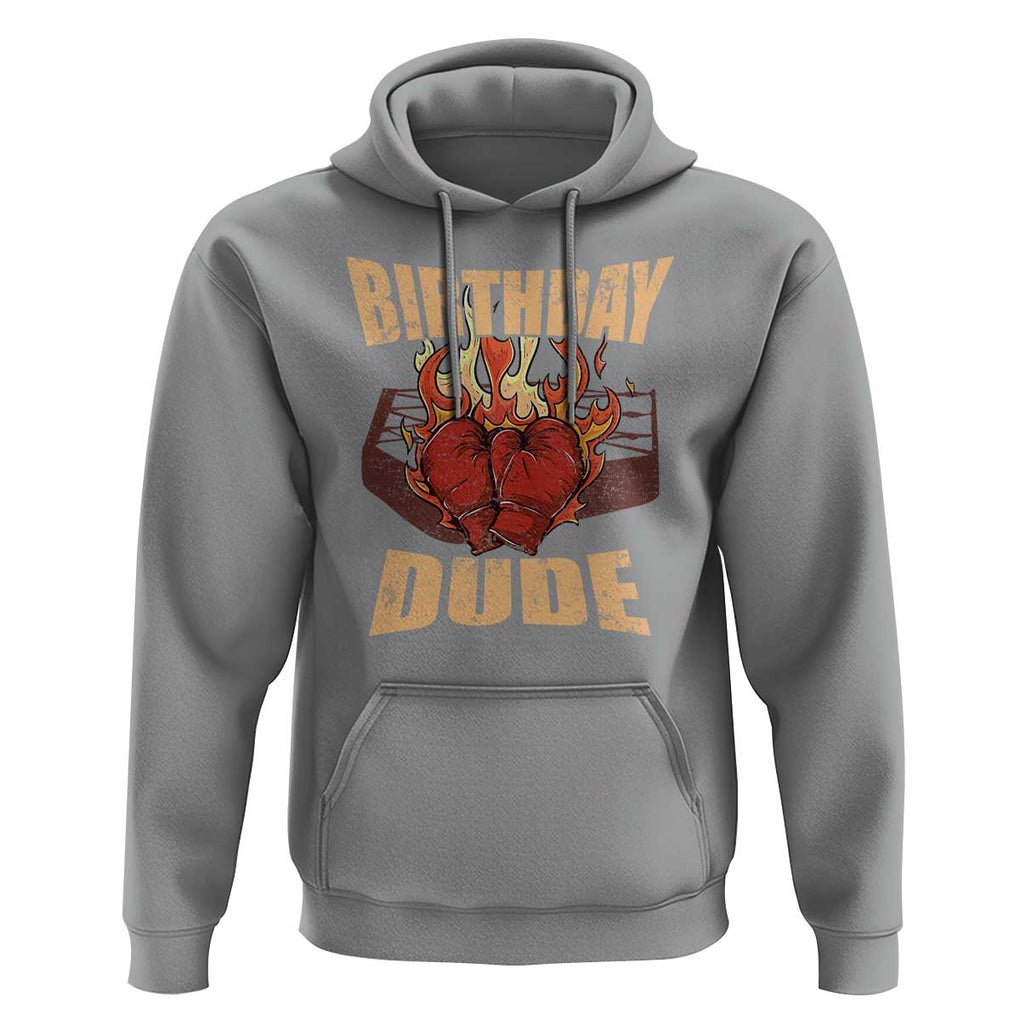 Birthday Dude Boxing Player Hoodie TS09 Sport Gray Print Your Wear
