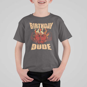 Birthday Dude Boxing Player T Shirt For Kid TS09 Dark Chocolate Print Your Wear