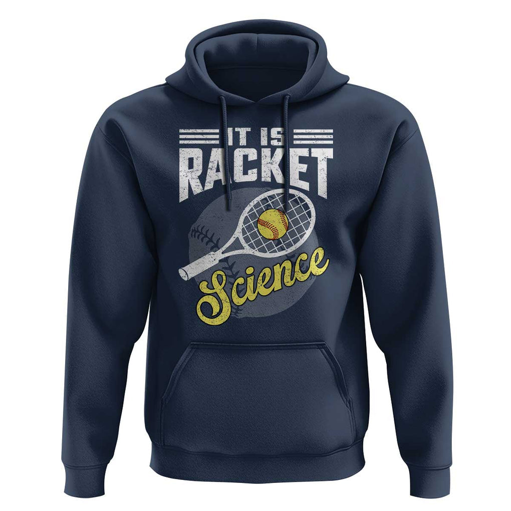 Funny Tennis Hoodie It's Racket Science TS09 Navy Print Your Wear