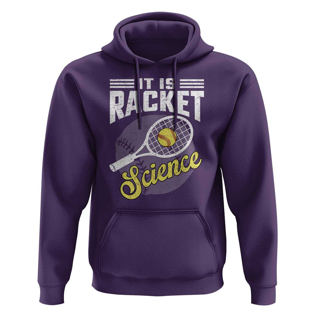 Funny Tennis Hoodie It's Racket Science TS09 Purple Print Your Wear