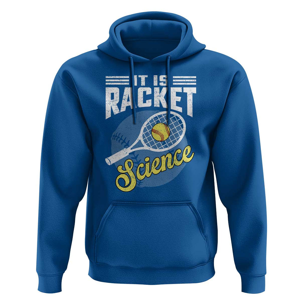 Funny Tennis Hoodie It's Racket Science TS09 Royal Blue Print Your Wear