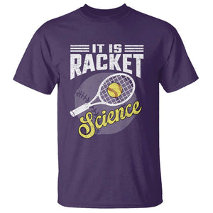Funny Tennis T Shirt It's Racket Science TS09 Purple Print Your Wear