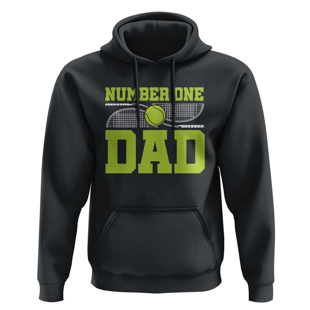 Funny Number One Tennis Dad Hoodie TS09 Black Print Your Wear