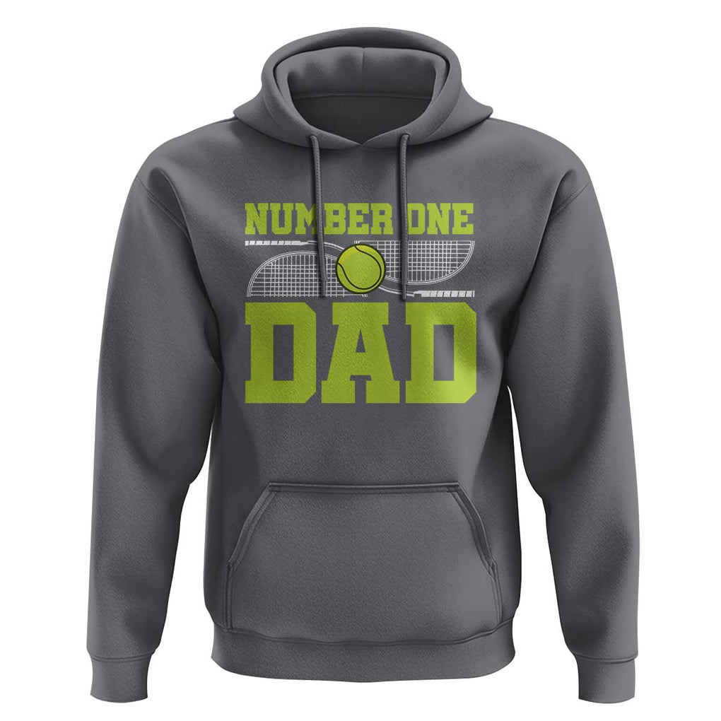 Funny Number One Tennis Dad Hoodie TS09 Charcoal Print Your Wear
