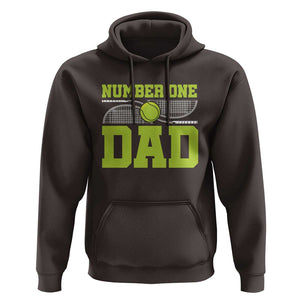 Funny Number One Tennis Dad Hoodie TS09 Dark Chocolate Print Your Wear