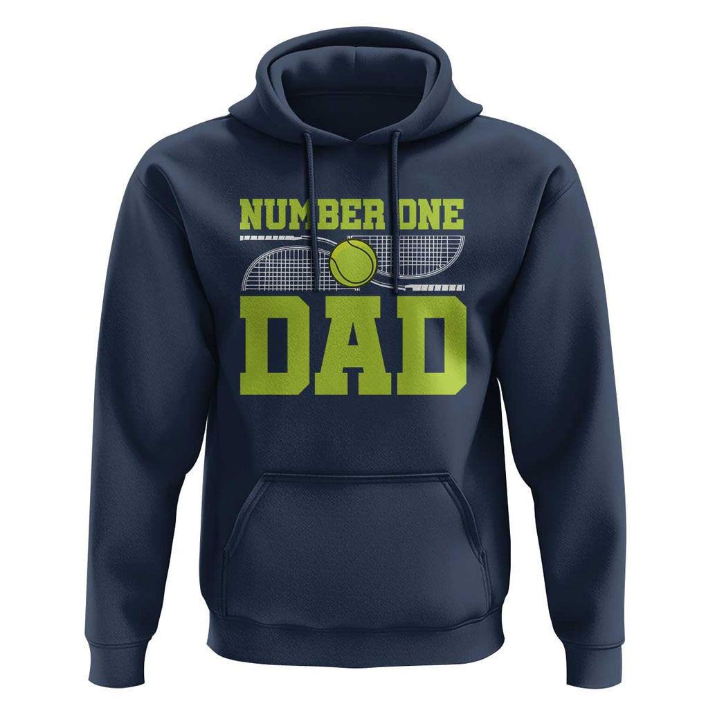 Funny Number One Tennis Dad Hoodie TS09 Navy Print Your Wear