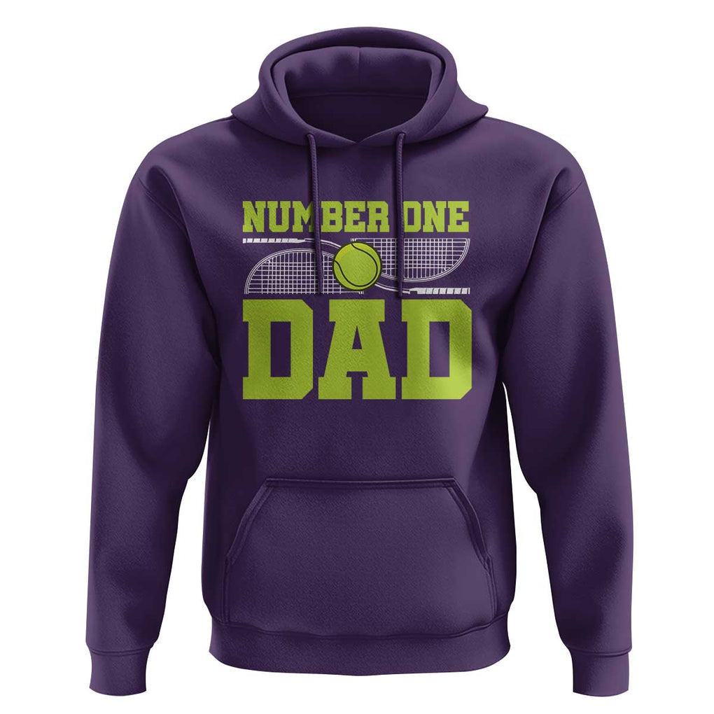 Funny Number One Tennis Dad Hoodie TS09 Purple Print Your Wear