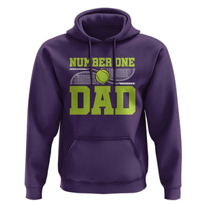Funny Number One Tennis Dad Hoodie TS09 Purple Print Your Wear