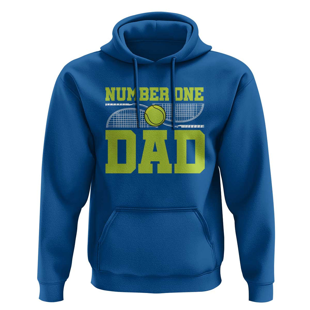 Funny Number One Tennis Dad Hoodie TS09 Royal Blue Print Your Wear