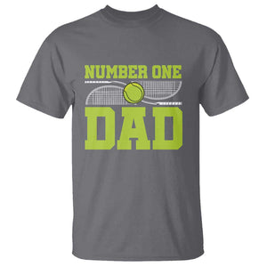 Funny Number One Tennis Dad T Shirt TS09 Charcoal Print Your Wear