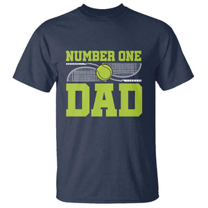Funny Number One Tennis Dad T Shirt TS09 Navy Print Your Wear