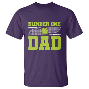 Funny Number One Tennis Dad T Shirt TS09 Purple Print Your Wear