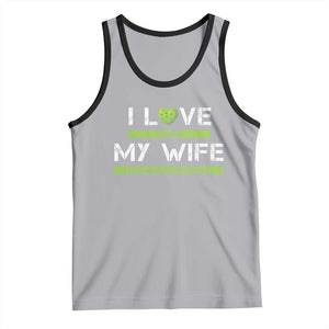 Funny I Love It When My Wife Lets Me PLay Pickleball Tank Top TS09 Athletic Heather Black Print Your Wear