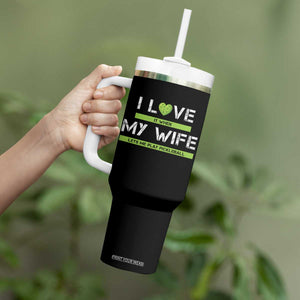 Funny I Love It When My Wife Lets Me PLay Pickleball Tumbler With Handle TS09 Print Your Wear