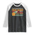 Funny Pickleball Raglan Shirt Never Underestimate An Old Man With A Pickleball Paddle TS09 Black White Print Your Wear