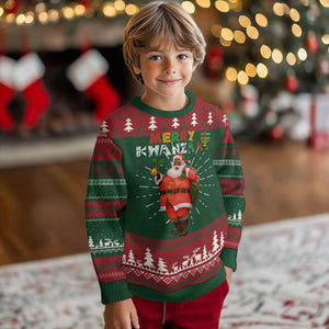 Merry Kwanzaa African American Xmas Santa Ugly Christmas Sweater TS09 Christmas Print Your Wear