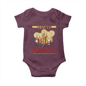 African American Xmas Happy Kwanzaa Baby Onesie TS09 Maroon Print Your Wear