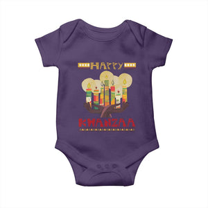 African American Xmas Happy Kwanzaa Baby Onesie TS09 Purple Print Your Wear