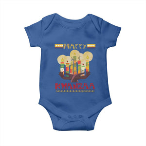 African American Xmas Happy Kwanzaa Baby Onesie TS09 Royal Blue Print Your Wear