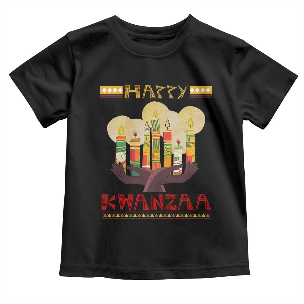 African American Xmas Happy Kwanzaa Toddler T Shirt TS09 Black Print Your Wear