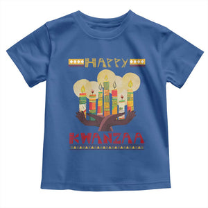 African American Xmas Happy Kwanzaa Toddler T Shirt TS09 Royal Blue Print Your Wear