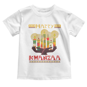 African American Xmas Happy Kwanzaa Toddler T Shirt TS09 White Print Your Wear