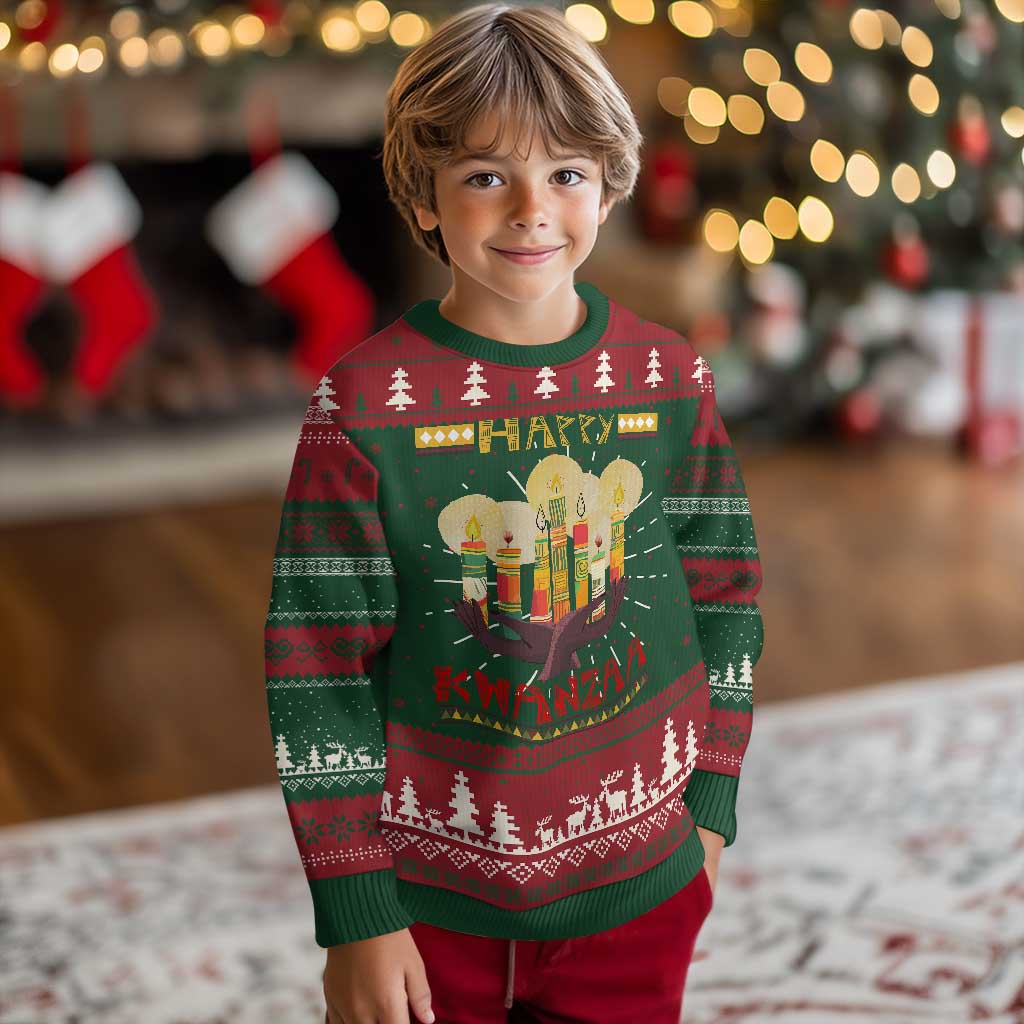 Happy Kwanzaa African American Xmas Ugly Christmas Sweater TS09 Christmas Print Your Wear