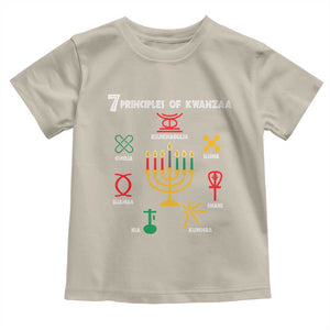 African American Xmas 7 Principles Of Kwanzaa Toddler T Shirt TS09 Sand Print Your Wear