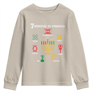 African American Xmas 7 Principles Of Kwanzaa Youth Sweatshirt TS09 Sand Print Your Wear