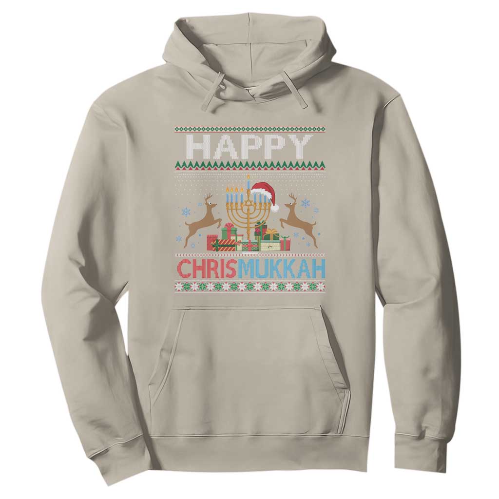 Happy Chrismukkah Funny Jewish Christmas Hanukkah Chanukah Hoodie TS09 Sand Print Your Wear