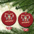Funny Xmas Gangsta Santa Christmas Ornament You Get Nothing Angry Santa Candy Gun TS09 Circle Red Print Your Wear