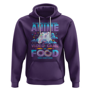 If It Doesn't Have To Do With Anime Video Games Or Food I Don't Care Hoodie TS09 Purple Printyourwear