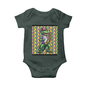 Mardi Gras Funny Alligator Crocodiles Jester Fat Tuesday New Orleans Baby Onesie TS09 Print Your Wear