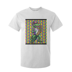 Mardi Gras Funny Alligator Crocodiles Jester Fat Tuesday New Orleans T Shirt For Kid TS09 White Print Your Wear